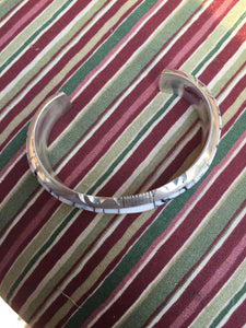 "Inlay White Buffalo bracelet"