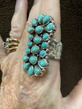 LONG TURQUOISE CLUSTER RINGS