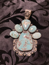 The Adventure" huge Dry Creek Turquoise pendant