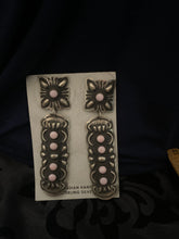 "Circle the Wagons"  Pink conch shell earrings