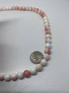 Barbie Pink Conch Rolled Beads 16 inch