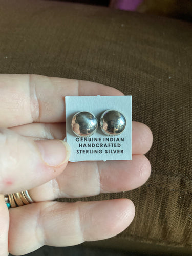 Tiny sterling silver stud earrings