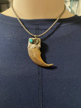 The sterling silver with sleeping beauty, turquoise claw Pendant! PENDANT ONLY ￼