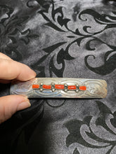"The Barrett" Sterling silver with Red Coral
