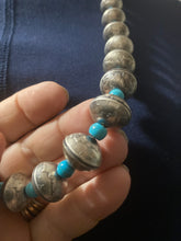 Dimes and turquoise necklace