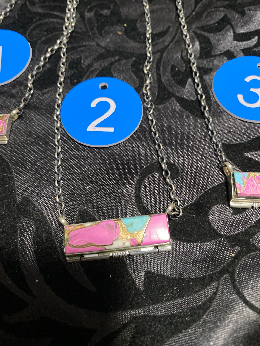 Cotton Candy bar necklace