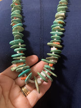"The Graduated Slab" Turquoise necklace