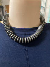 16mm 16 inch sterling silver disk bead necklace