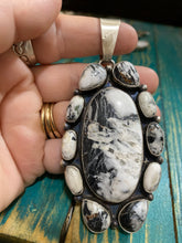 "The Tornado" BIG white Buffalo Pendant