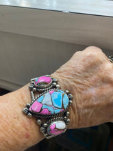 The cotton candy triple stone Bracelet