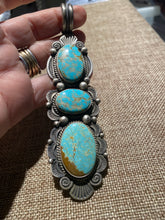 #8 turquoise Navajo made pendant