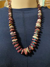 22 inch purple Spiny oyster and turquoise necklace