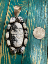 "The Tornado" BIG white Buffalo Pendant