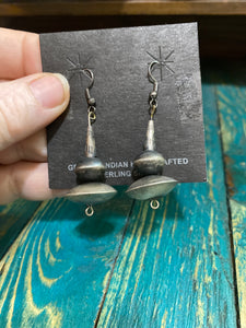 The disk/ Navajo Pearl earrings