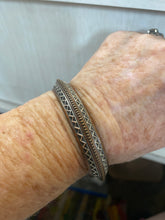 "The Corn Field" copper and sterling bracelet