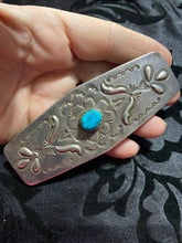 Vintage 4 Inch Hair Clip Turquoise