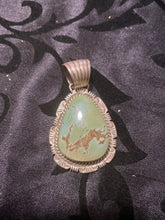 Kingman Turquoise teardrop Pendant