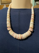 Multi size pink Conch shell beads, plus Navajo necklace