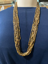 10 Strand brown Heishi bead necklace necklace