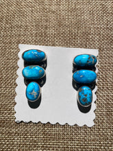 "The Three Stone  Cortez" Turquoise earrings