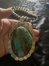 “The Big Jane” Huge Single Stone Necklace. This necklace comes with a set of Navajo Pearls!