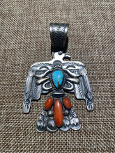 Large thunderbird Pendant by Richard yazzie