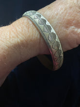 Sterling silver diamond cut bangle bracelet!