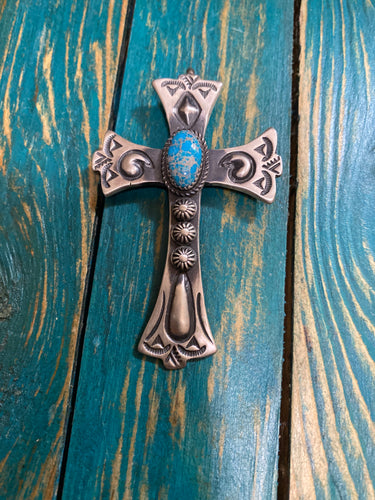 #1 turquoise Cross pendant