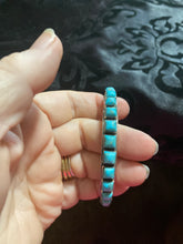 Turquoise square bangle bracelet