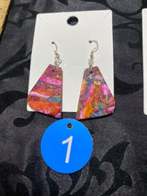 HOT Pink Breathtaking slab earrings!