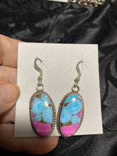 Cotton candy dangle earrings ￼