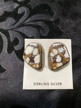 Freda Martinez, Navajo, wild horse earrings