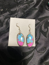 Cotton candy dangle earrings ￼