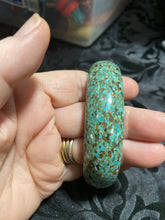 Speckled turquoise bangle