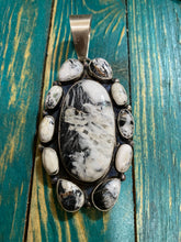 "The Tornado" BIG white Buffalo Pendant