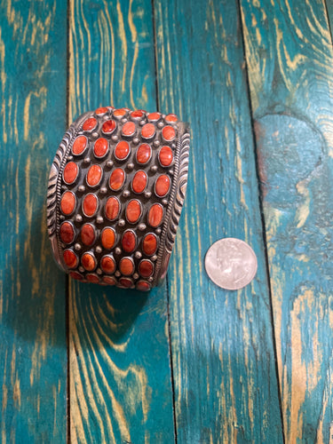 The red spiny oyster 5 row bracelet