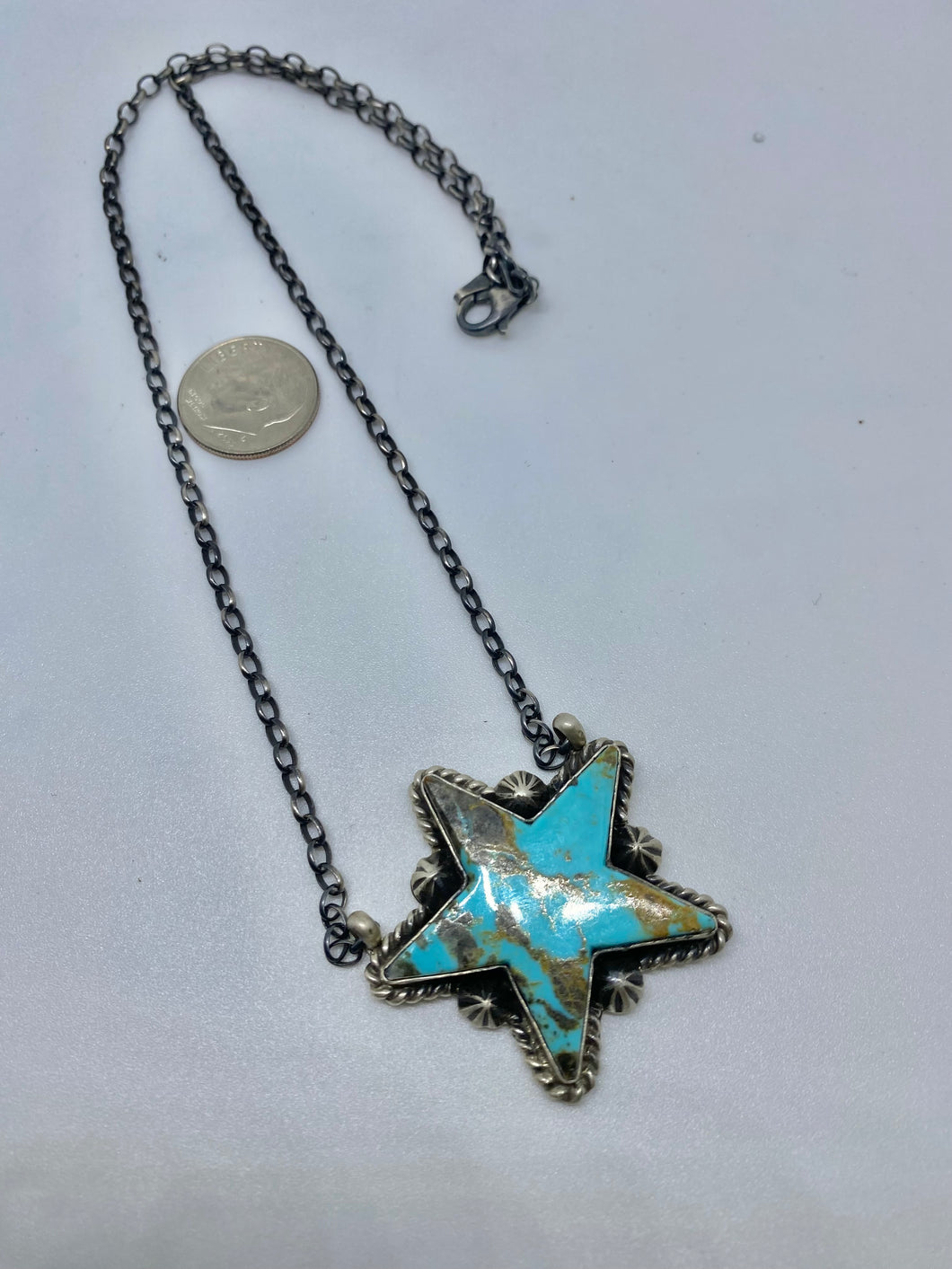 TURQUOISE STAR 16 INCH NECKLACE