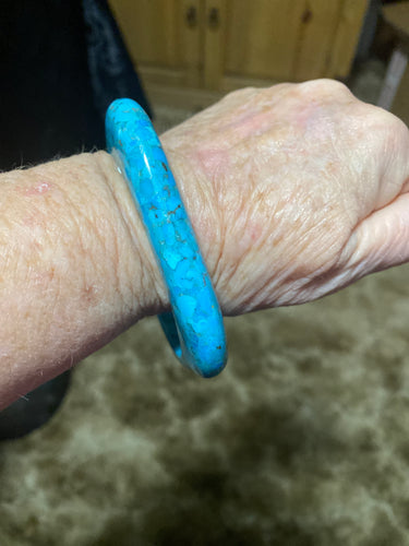 Stabilized Kingman Turquoise bracelet