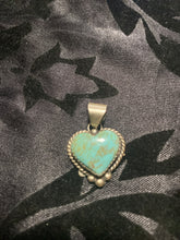 #4 turquoise heart pendant