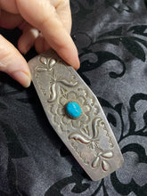 Vintage 4 Inch Hair Clip Turquoise