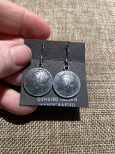 Dime dangle earrings