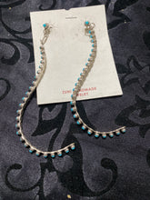 Huge sleeping beauty 1/2 hoop earrings