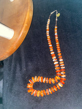 Orange Spiny oyster disc necklace! 28 inches long ￼￼