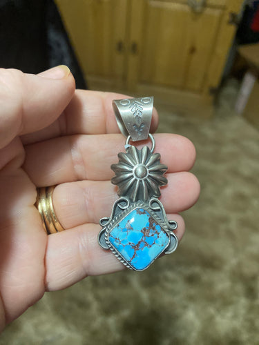 Golden Hill pendant with a star concho