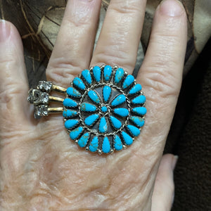“Zuni Sunflower” ring