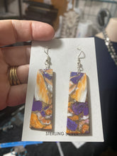 Phenomenal shaped slab earrings