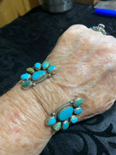 Turquoise half cluster bracelet