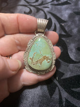Kingman Turquoise teardrop Pendant