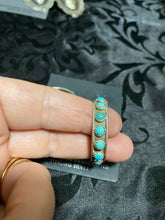 Sleeping beauty turquoise zuni hoops