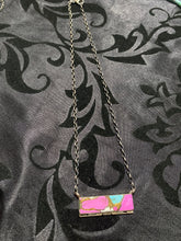 ￼Cotton candy bar necklace, sterling silver 16 inches